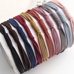 韩国扎头发马尾成人饰品皮套发饰发圈小清新发绳头绳简约头花个性