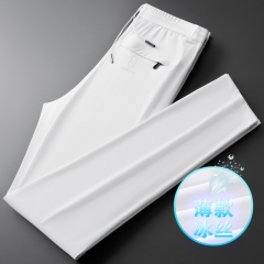 春秋休闲男士直筒商务男士大码宽松中腰牛仔裤加肥加大裤子