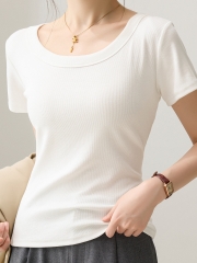 夏季女体恤衫长袖韩版女生上衣圆领女装时尚t恤春秋百搭打底衫